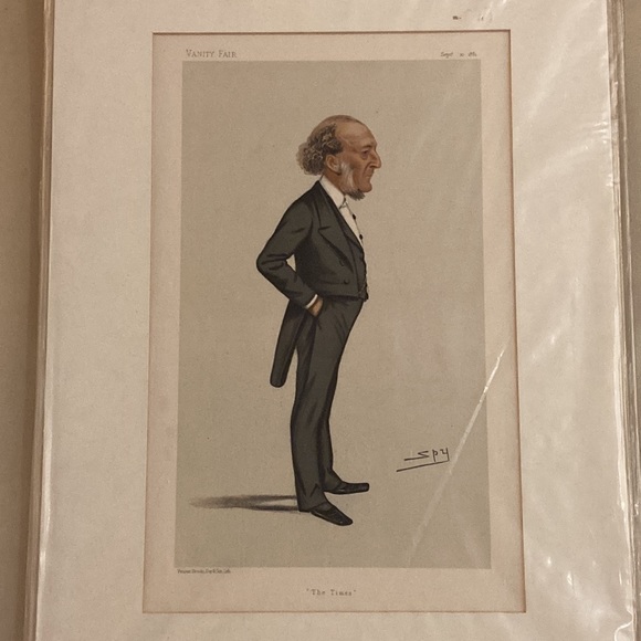 1881 Vanity Fair Spy “The Times” Lythograph - Picture 2 of 9